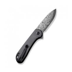Нож Civivi Button Lock Elementum II Damascus Carbon Фото 1