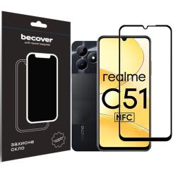 Стекло защитное BeCover Realme C51 Black Фото