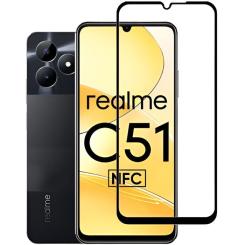 Стекло защитное BeCover Realme C51 Black Фото 1
