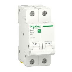 Автоматический выключатель Schneider Electric RESI9 6kA 2P 25A C Фото