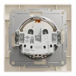 Розетка Schneider Electric ASFORA со штор. крем Фото 7