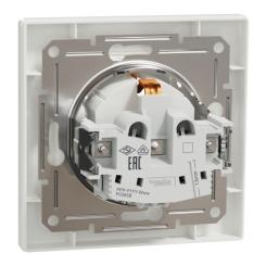 Розетка Schneider Electric ASFORA з кришкою, біла Фото 6