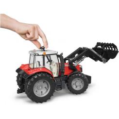 Спецтехника Bruder Massey Ferguson 7624 з переднім навантажувачем 1:1 Фото 1
