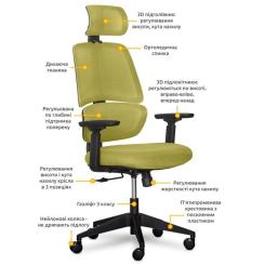Офисное кресло Mealux Leo Air Green Фото 7