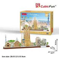 Пазл Cubic Fun Трехмерная головоломка-конструктор City Line Barce Фото 7