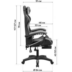 Кресло игровое GT Racer X-2323 Black/Yellow Фото 7