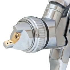 Краскопульт Sigma HVLP 1.3мм (хром) верхний бак, (пласт) Фото 3