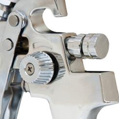 Краскопульт Sigma HVLP 1.3мм (хром) верхний бак, (пласт) Фото 4