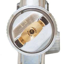 Краскопульт Sigma HVLP 1.3мм (хром) верхний бак, (пласт) Фото 5