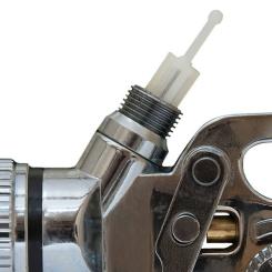 Краскопульт Sigma HVLP 1.3мм (хром) верхний бак, (пласт) Фото 6