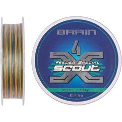Шнур Brain Scout 4X 150m (camo) 0.128mm 7.2kg Фото 1