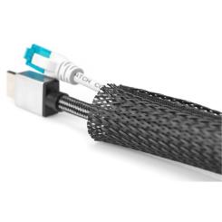 Держатель для кабеля Digitus Cable Tube, 2m, black Фото 1