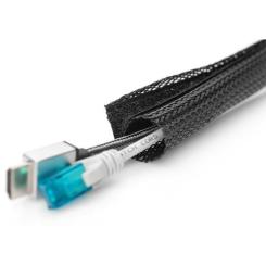Держатель для кабеля Digitus Cable Tube, 2m, black Фото 2