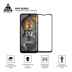 Стекло защитное Armorstandart Pro Nokia C22 / C32 Black Фото 1