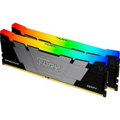 Модуль памяти для компьютера Kingston Fury (ex.HyperX) DDR4 32GB (2x16GB) 3200 MHz RenegadeRGB Фото 1