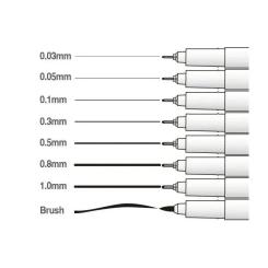 Лайнер Marvy Мульти-лайнер 4600-S 0.1мм, черный Фото 1
