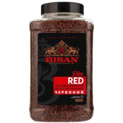 Крупа Bisan Рис длиннозернистый нешлифованный Красный 800 г Фото
