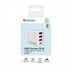 Зарядное устройство Verbatim USB 30W PD3.0 4-ports white Фото 7