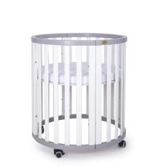 Кроватка Angelo трансформер 7-в-1 (бело-серый) Фото 1