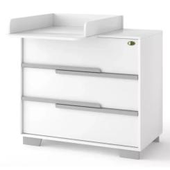 Комод-пеленатор Angelo Loft (бело-серый) 90х51х90 Фото