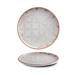 Тарелка G.Benedikt Optimo Mosaic Bold Red Rim 29 см Фото
