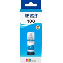 Контейнер с чернилами Epson 108 EcoTank L8050/L18050 cyan Фото 1