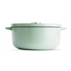 Кастрюля KitchenAid чавунна з кришкою 5,2 л Фісташкова Фото 1