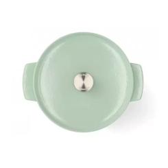 Кастрюля KitchenAid чавунна з кришкою 5,2 л Фісташкова Фото 2