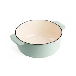 Кастрюля KitchenAid чавунна з кришкою 5,2 л Фісташкова Фото 3