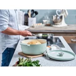 Кастрюля KitchenAid чавунна з кришкою 5,2 л Фісташкова Фото 5