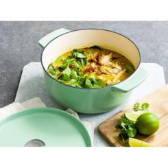 Кастрюля KitchenAid чавунна з кришкою 5,2 л Фісташкова Фото 7