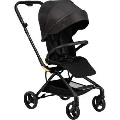 Коляска MoMi Adelle, черный с красным Фото