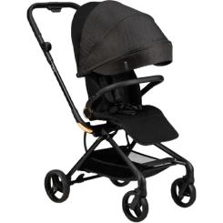 Коляска MoMi Adelle, черный с красным Фото 1