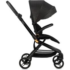 Коляска MoMi Adelle, черный с красным Фото 2