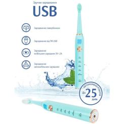 Электрическая зубная щетка AHealth SMART SONIC SMILE 1 green Фото 2