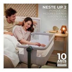 Кроватка Kinderkraft Приставне ліжечко-люлька Neste Up 2 Light Grey Фото 10