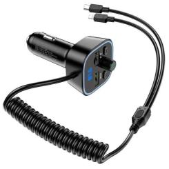 FM модулятор BOROFONE BC45, Black, Box Фото 1