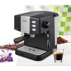 Рожковая кофеварка эспрессо HEINNER HEM-850BKSL Фото 1