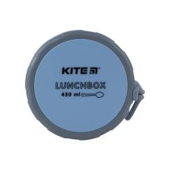 Ланч-бокс детский Kite круглый 450 мл, голубой Фото 7