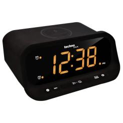 Настольные часы Technoline WT477 Wireless Mobile Charging Black Фото 2