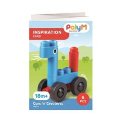 Конструктор PolyM Машинки и зверята 6 деталей Фото 4