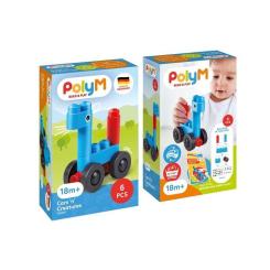 Конструктор PolyM Машинки и зверята 6 деталей Фото 5