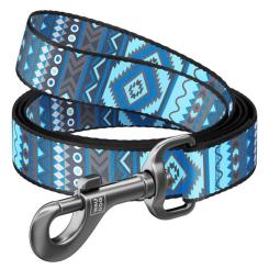 Поводок для собак WAUDOG Nylon "Етно синій" S Фото