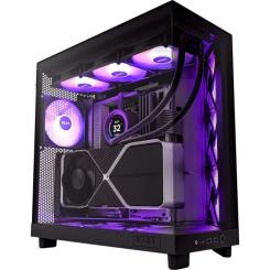 Корпус для ПК NZXT H6 Flow RGB All Black Фото 1