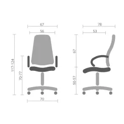 Офисное кресло Аклас Видаго Черный Фото 5