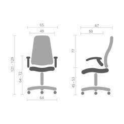 Офисное кресло Аклас Терамо Черный Фото 10