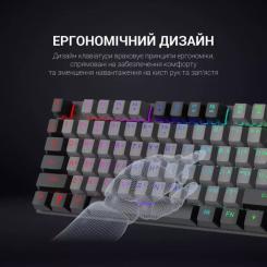 Клавиатура GamePro MK100B Blue Switch LED USB Black Фото 9