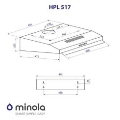 Вытяжка кухонная Minola HPL 517 WH Фото 10