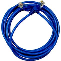 Патч-корд GEAR 0.25м UTP cat.5e, CU, 24AWG, blue Фото 1