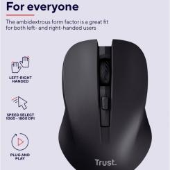 Мышка Trust Mydo Silent Wireless Black Фото 5